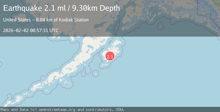 Map of KODIAK ISLAND REGION, ALASKA