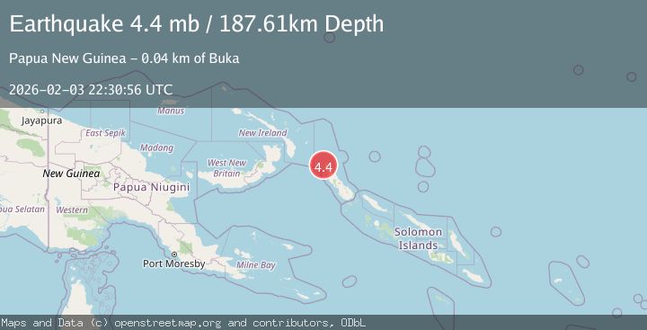 Map of BOUGAINVILLE REGION, P.N.G.
