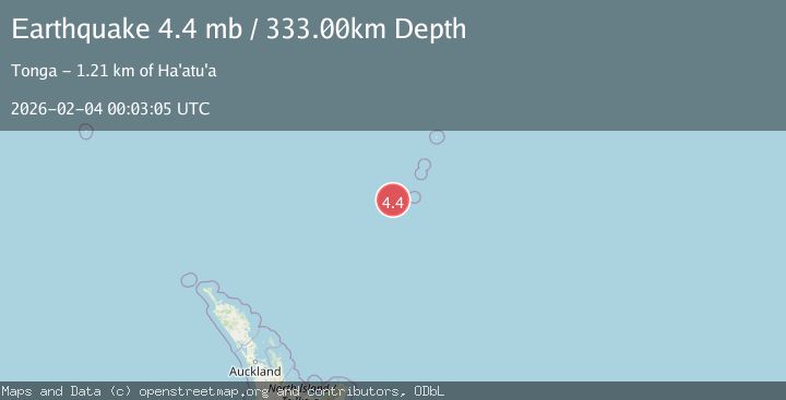 Map of KERMADEC ISLANDS REGION