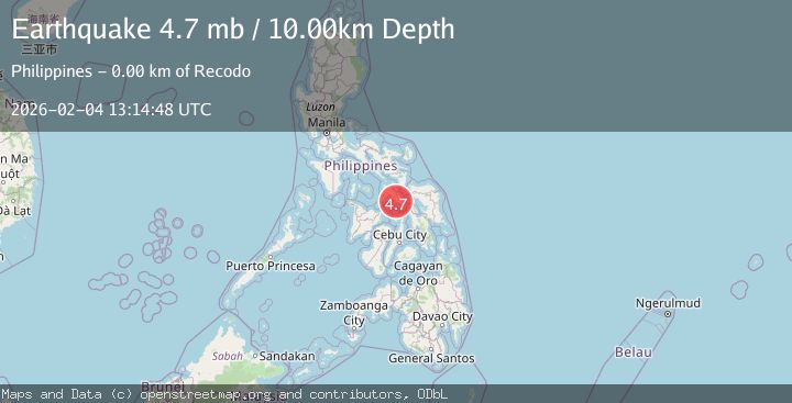 Map of VISAYAN SEA, PHILIPPINES