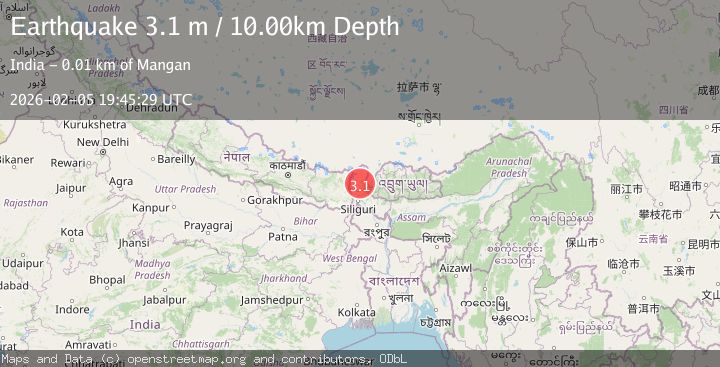 Map of SIKKIM, INDIA