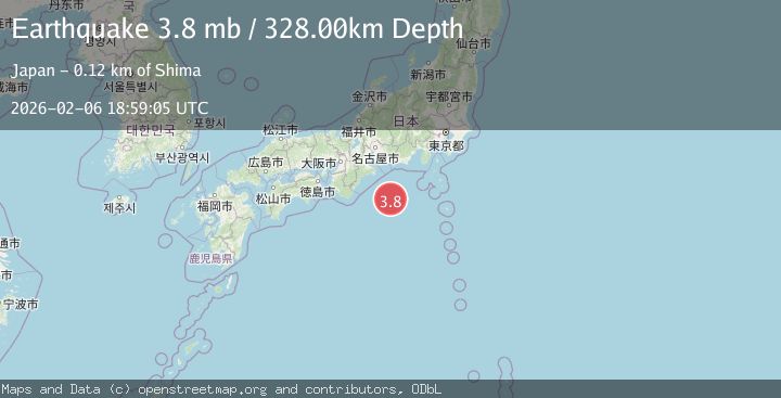 Map of NEAR S. COAST OF HONSHU, JAPAN