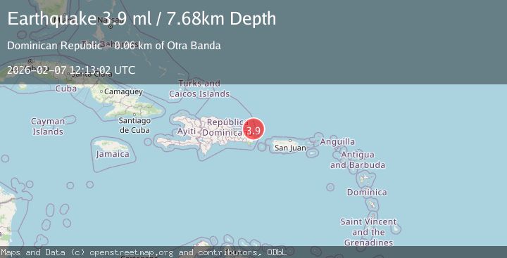 Map of DOMINICAN REPUBLIC REGION