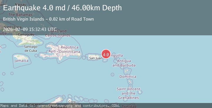 Map of VIRGIN ISLANDS REGION