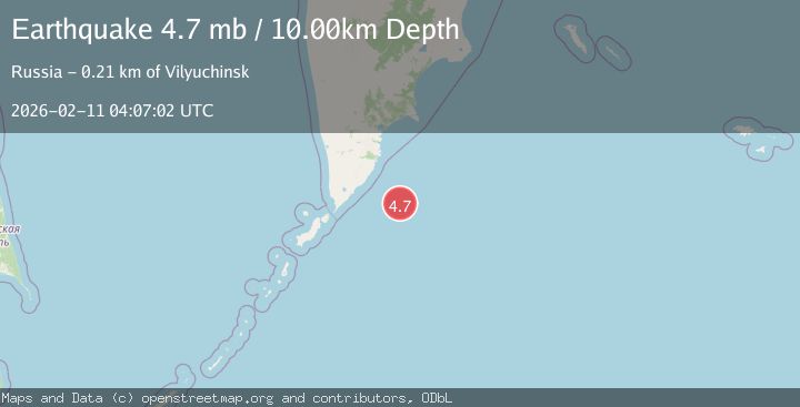 Map of OFF EAST COAST OF KAMCHATKA