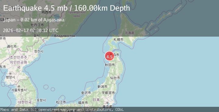 Map of EASTERN HONSHU, JAPAN