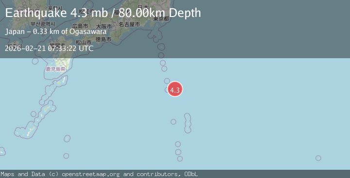 Map of IZU ISLANDS, JAPAN REGION