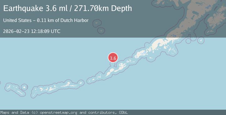 Map of FOX ISLANDS, ALEUTIAN ISLANDS