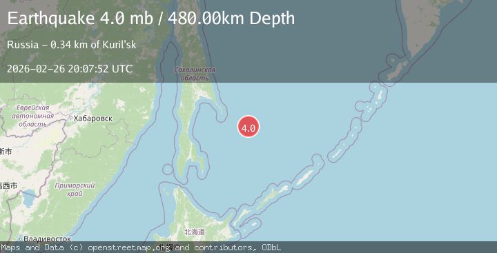 Map of SEA OF OKHOTSK