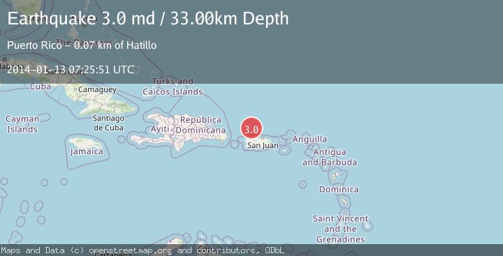 Map of PUERTO RICO REGION