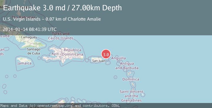 Map of VIRGIN ISLANDS REGION