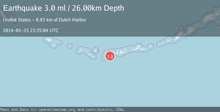 Map of ANDREANOF ISLANDS, ALEUTIAN IS.