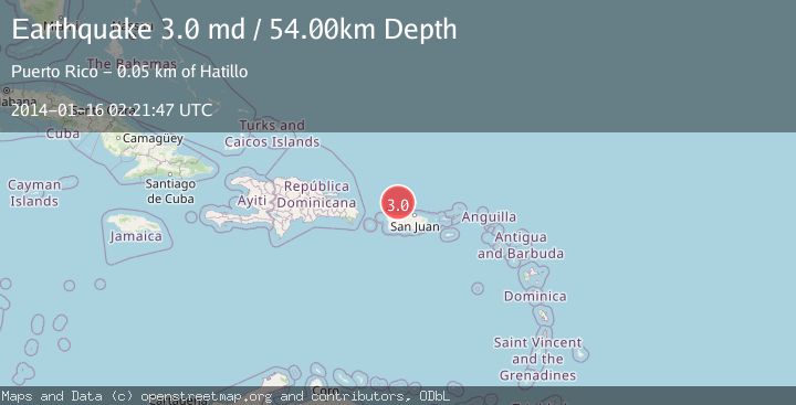 Map of PUERTO RICO REGION