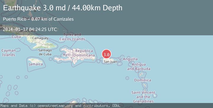 Map of PUERTO RICO REGION