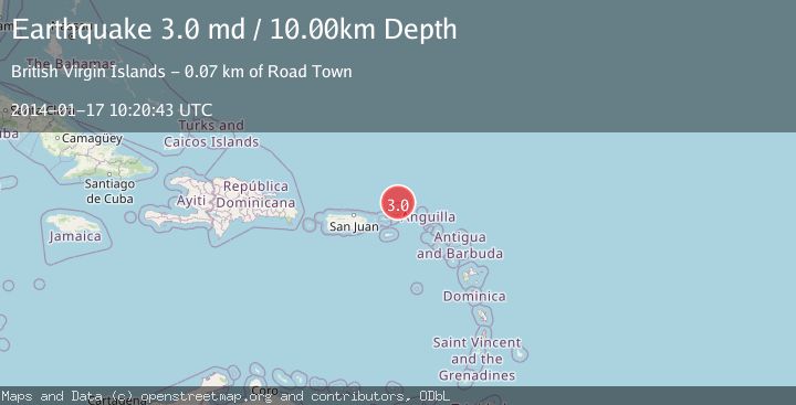 Map of VIRGIN ISLANDS REGION