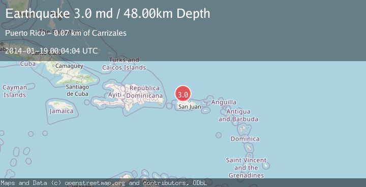 Map of PUERTO RICO REGION