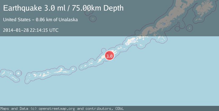 Map of FOX ISLANDS, ALEUTIAN ISLANDS