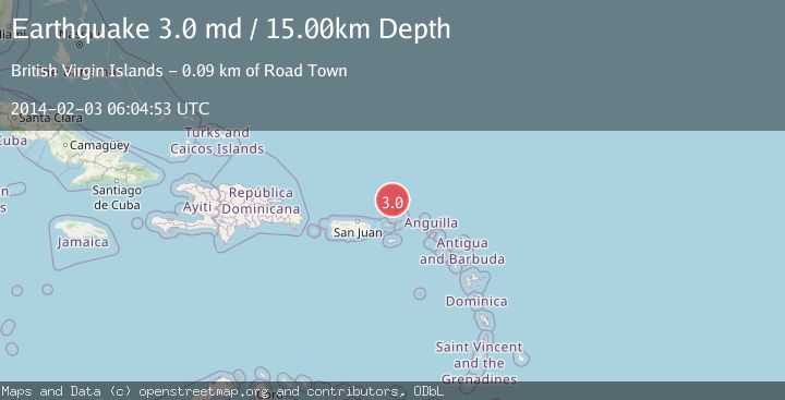 Map of VIRGIN ISLANDS REGION