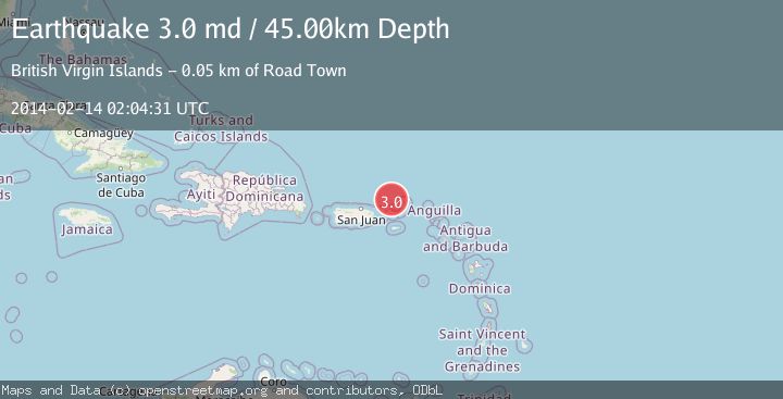 Map of VIRGIN ISLANDS REGION