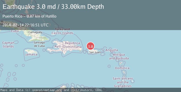Map of PUERTO RICO REGION