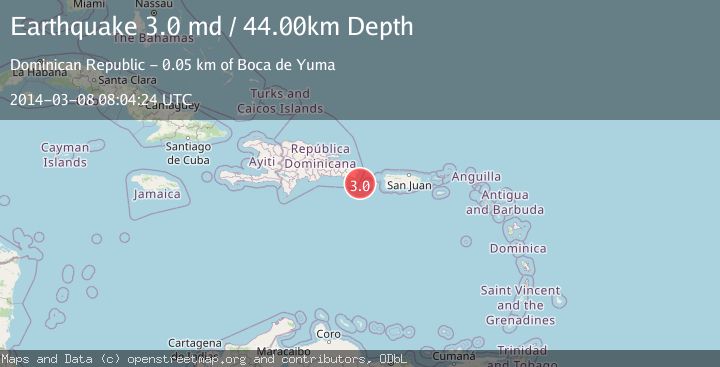 Map of MONA PASSAGE, DOMINICAN REPUBLIC