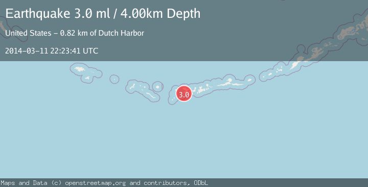 Map of ANDREANOF ISLANDS, ALEUTIAN IS.
