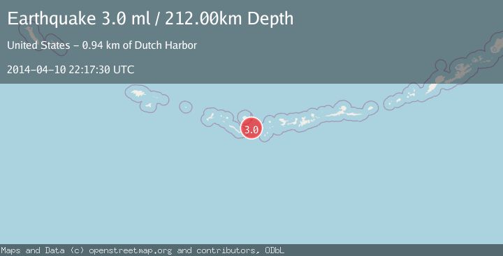 Map of ANDREANOF ISLANDS, ALEUTIAN IS.