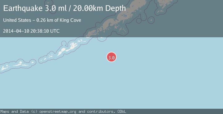 Map of SOUTH OF ALASKA