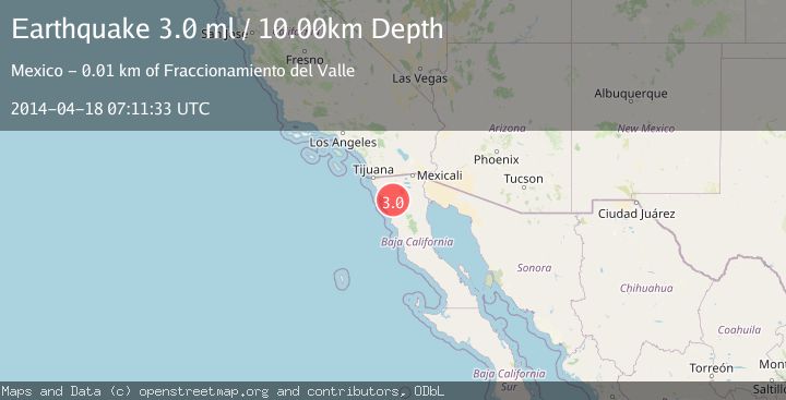Map of BAJA CALIFORNIA, MEXICO