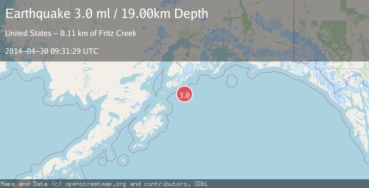 Map of GULF OF ALASKA