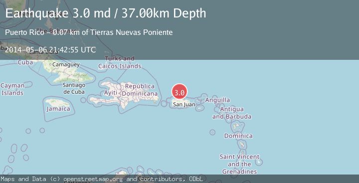Map of PUERTO RICO REGION