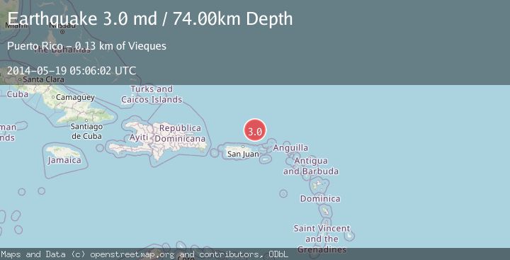 Map of PUERTO RICO REGION