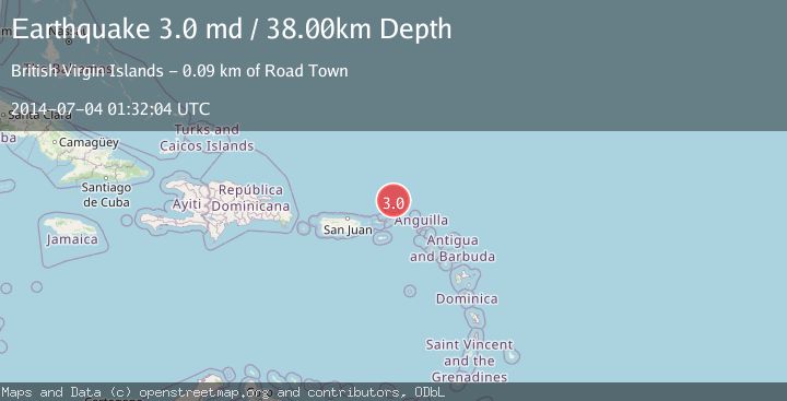 Map of VIRGIN ISLANDS REGION