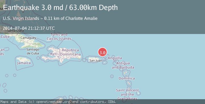 Map of VIRGIN ISLANDS REGION