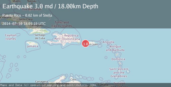 Map of MONA PASSAGE, PUERTO RICO