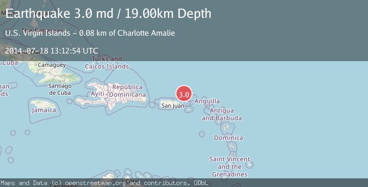 Map of VIRGIN ISLANDS REGION