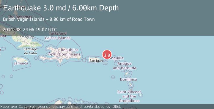 Map of VIRGIN ISLANDS REGION