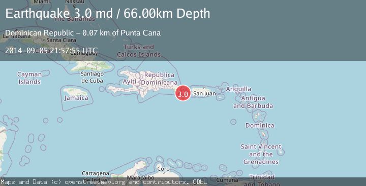 Map of MONA PASSAGE, PUERTO RICO