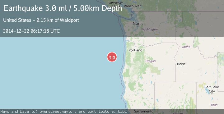 Map of OFF COAST OF OREGON