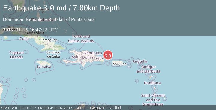 Map of DOMINICAN REPUBLIC REGION