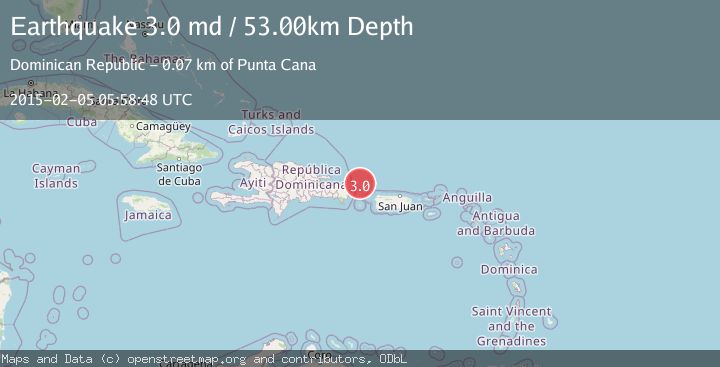 Map of DOMINICAN REPUBLIC REGION