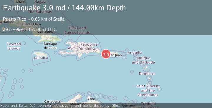 Map of MONA PASSAGE, PUERTO RICO