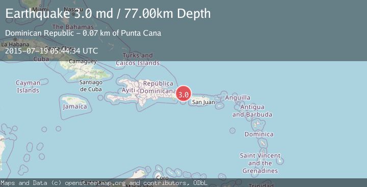 Map of DOMINICAN REPUBLIC REGION