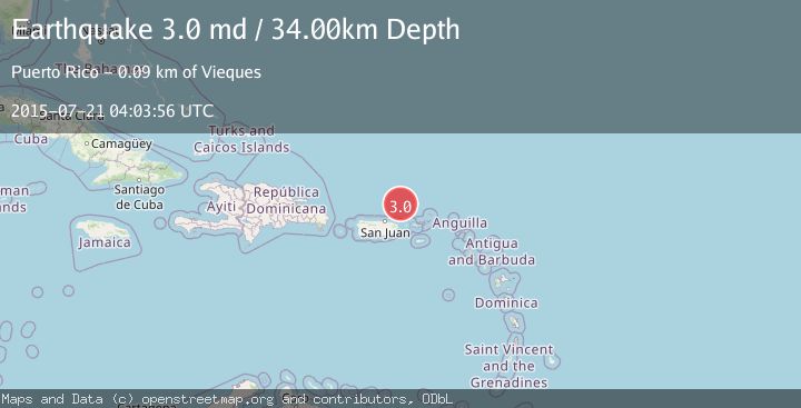 Map of PUERTO RICO REGION