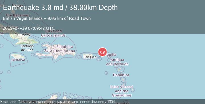 Map of VIRGIN ISLANDS REGION