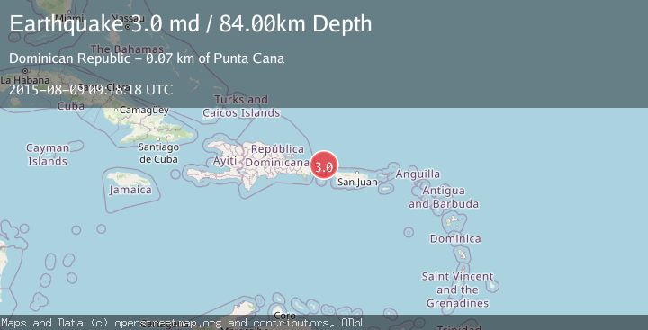 Map of DOMINICAN REPUBLIC REGION
