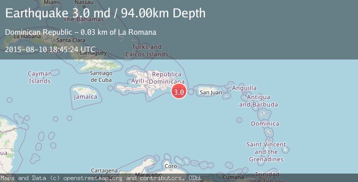 Map of DOMINICAN REPUBLIC REGION