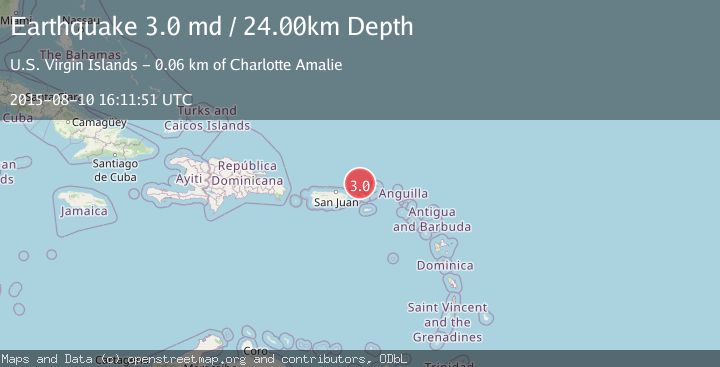 Map of VIRGIN ISLANDS REGION