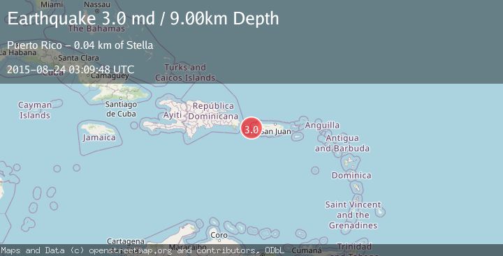 Map of MONA PASSAGE, PUERTO RICO