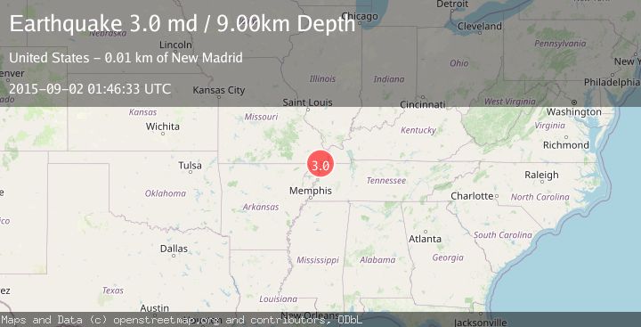 Map of SOUTHEASTERN MISSOURI